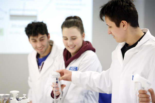 students at laboratory